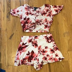 AQUA Floral Matching Set